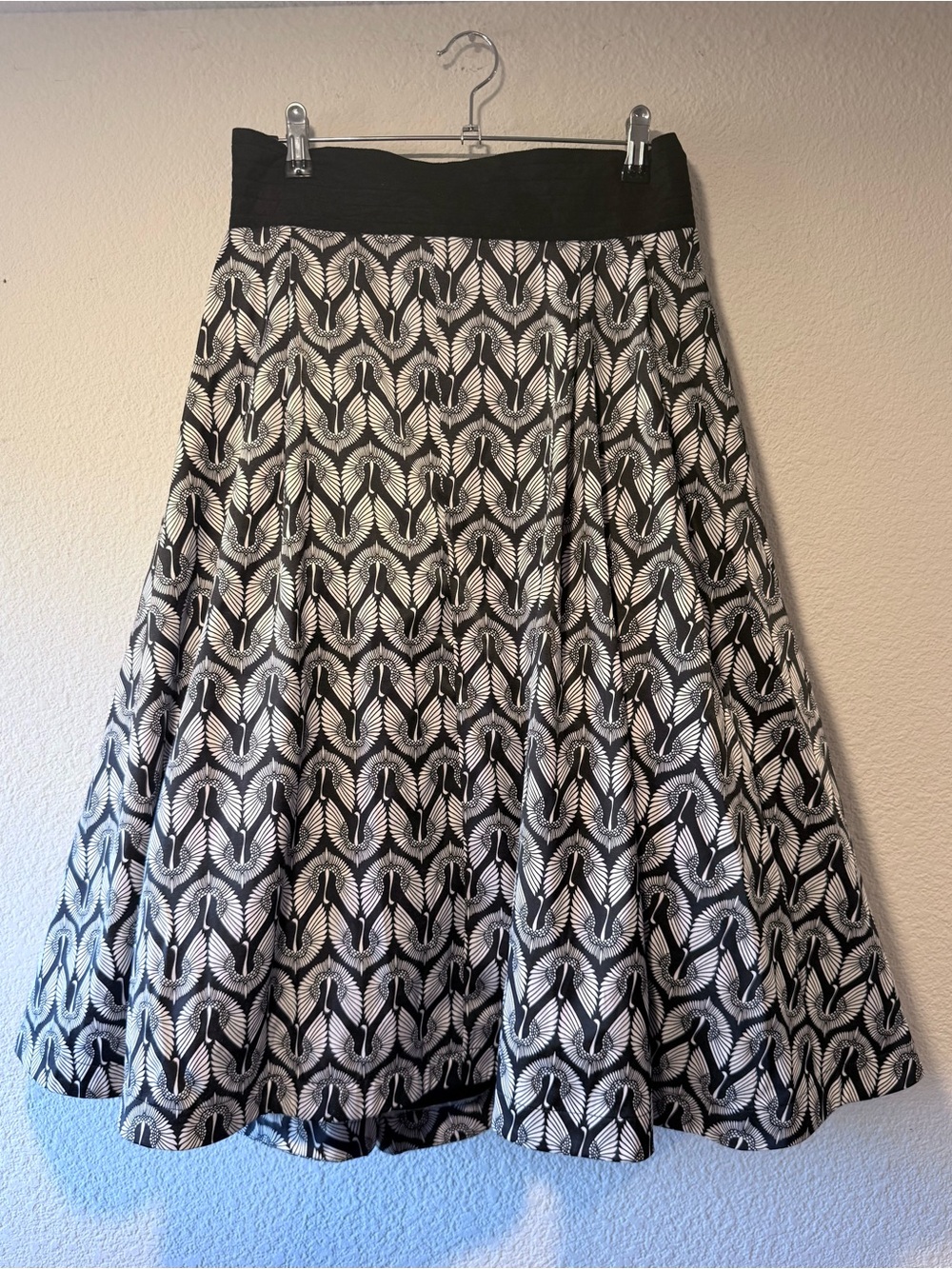 MELISSA McCARTHY Black and White A-Line Full Skirt